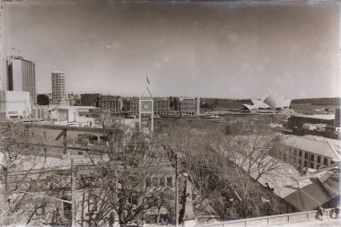 Avustralya, Sydney-Ağustos 2017-opera binası ve tekne yaklaşık