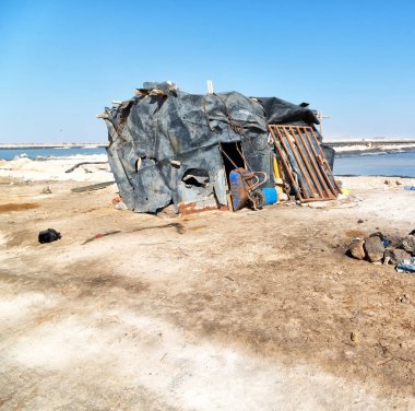 Etiyopya Afrika'da salin kulübede