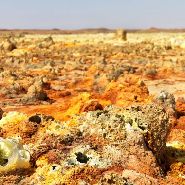  Afrika dallol volkanik depresyon