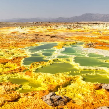 Afrika dallol volkanik depresyon