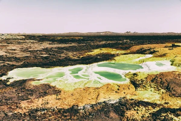 在达纳吉尔凹地埃塞俄比亚非洲火山消沉 — 图库照片