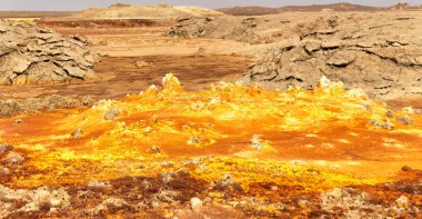  Afrika dallol volkanik depresyon