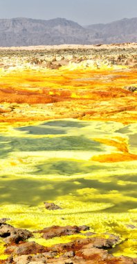  Afrika dallol volkanik depresyon