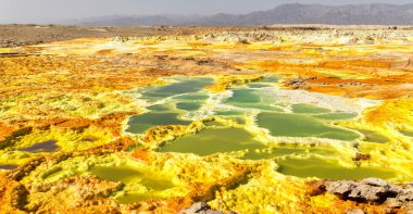  Afrika dallol volkanik depresyon
