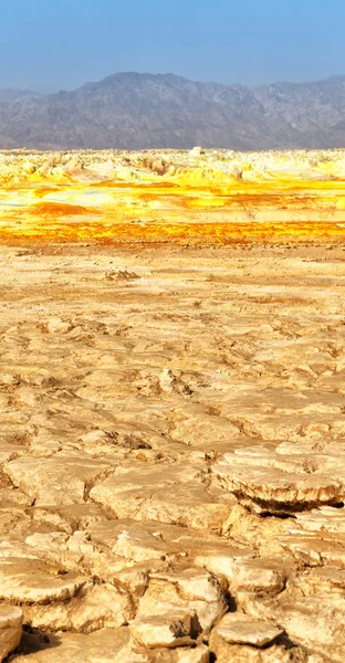 非洲 dallol 火山凹陷 — 图库照片