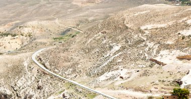 dağ antik kale manzarası