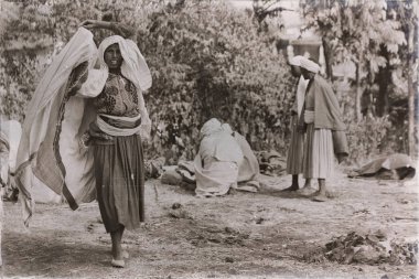 Lalibela Etiyopya'da bir kadın kutlama
