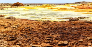  Afrika dallol volkanik depresyon