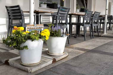 Restoran hoş geldiniz sinyal dışında Kıbrıs'ta 
