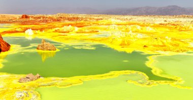  Afrika dallol volkanik depresyon