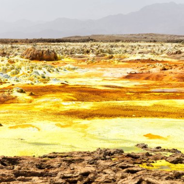  Afrika dallol volkanik depresyon