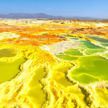  Afrika dallol volkanik depresyon