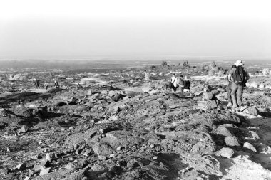  Afrika eski backpacker insanlar yeryüzünde yürüme