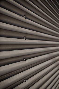 metal oluklu duvar yüzey dokusu