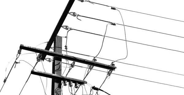 Australien Das Konzept Einer Stromleitung Mit Strommast Klaren Himmel — Stockfoto