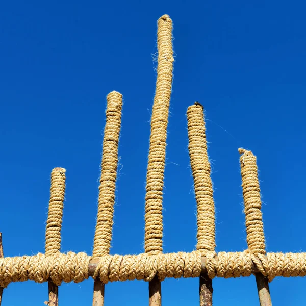 Etiopia Africa Bambù Corda Astratti Nel Cielo Concetto Differenze — Foto Stock