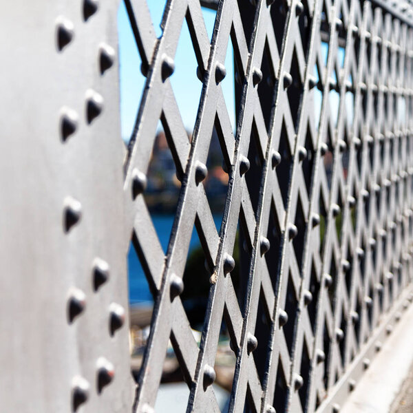 in  australia  sydney from the bridge the steel metal structure like background