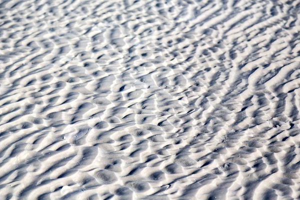 And the texture abstract of the white beach — Stock Photo, Image