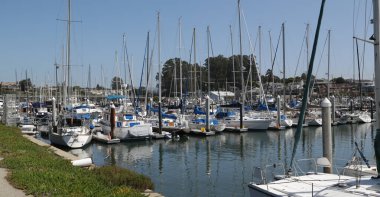   Usa California 'da Santa Cruz Limanı Turist Bölgesi