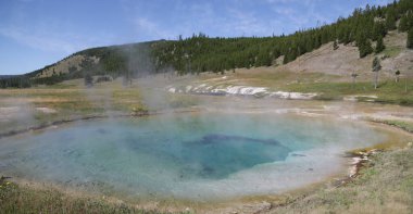 Yellowstone milli parkı içinde Abd'de inanılmaz doğa turist destinatio brauty