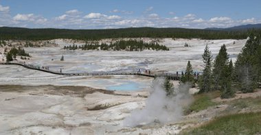 Yellowstone milli parkı içinde Abd'de inanılmaz doğa turist destinatio brauty