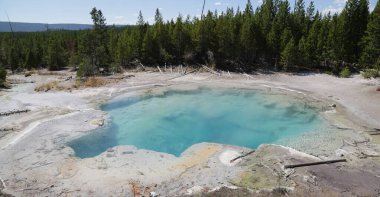 Yellowstone milli parkı içinde Abd'de inanılmaz doğa turist destinatio brauty