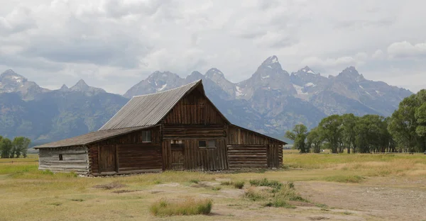 mormon house in USA  grand teton  national  park the beauty of amazing nature tourist destinatio