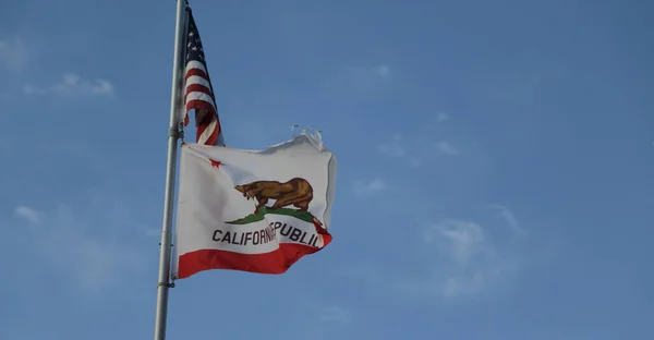 Kalifornii Usa Vlnící Vlajka — Stock fotografie