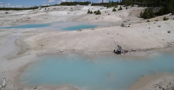 Nos Eua Dentro Parque Nacional Yellowstone Brauty Destino Turístico Surpreendente — Fotografia de Stock