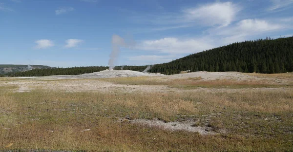Usa Ban Belül Yellowstone Nemzeti Park Brauty Csodálatos Természet Idegenforgalmi — Stock Fotó