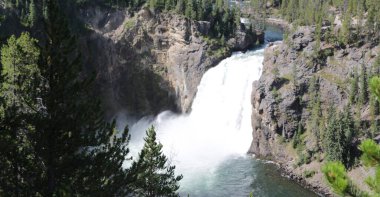 Yellowstone milli parkı içinde Abd'de inanılmaz doğa turist destinatio brauty