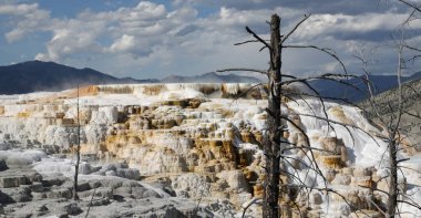 Yellowstone milli parkı içinde Abd'de inanılmaz doğa turist destinatio brauty