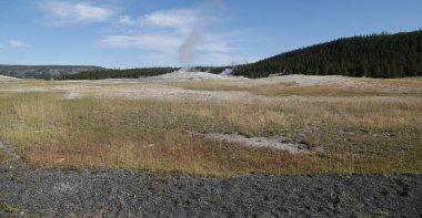 Yellowstone milli parkı içinde Abd'de inanılmaz doğa turist destinatio brauty