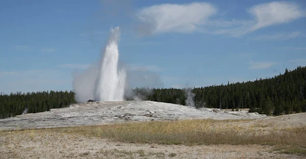 Usa Yellowstone National Park Brauty Amazing Nature Tourist Destinatio — Stock Photo, Image