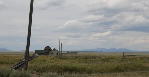 mormon house in USA  grand teton  national  park the beauty of amazing nature tourist destinatio