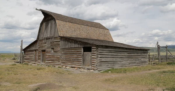 mormon house in USA  grand teton  national  park the beauty of amazing nature tourist destinatio