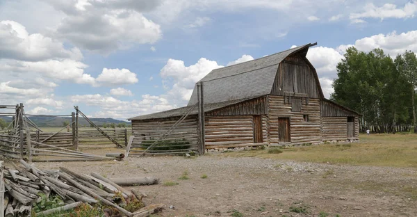 mormon house in USA  grand teton  national  park the beauty of amazing nature tourist destinatio