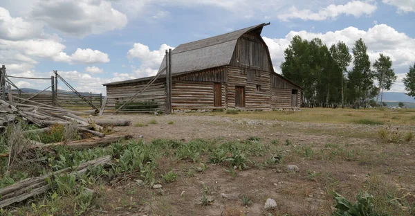 mormon house in USA  grand teton  national  park the beauty of amazing nature tourist destinatio