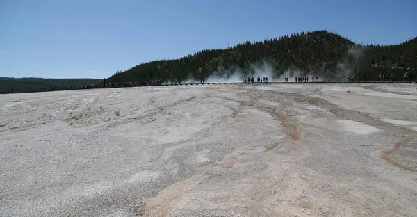 Usa Ban Belül Yellowstone Nemzeti Park Brauty Csodálatos Természet Idegenforgalmi — Stock Fotó