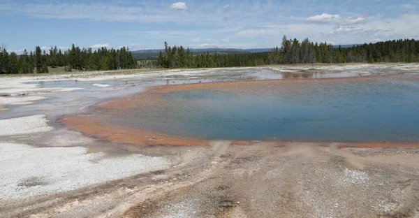 Negli Usa All Interno Del Parco Nazionale Yellowstone Dovere Sorprendente — Foto Stock