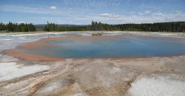 Dentro Del Parque Nacional Yellowstone Brauty Naturaleza Increíble Destino Turístico — Foto de Stock