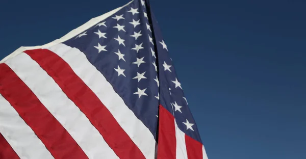 Negli Stati Uniti Bandiera Sventolante Nel — Foto Stock