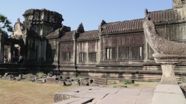 Cambodja Angkor Wat Circa December 2019 Schilderachtige Beelden Van Oude — Stockvideo