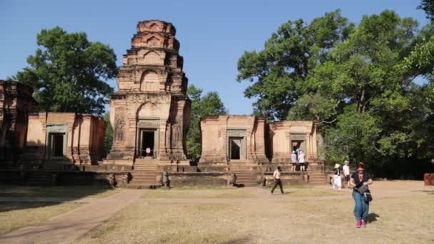 Cambodia Angkor Wat Circa Dicembre 2019 Riprese Sceniche Dell Antico — Video Stock