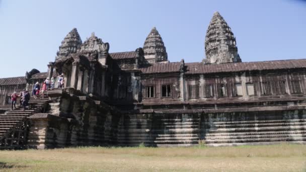 Cambodia Angkor Wat Circa December 2019 Scenic Footage Ancient Temple — Stock Video