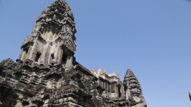 Scenic Footage Ancient Temple Angkor Wat Cambodia — 비디오