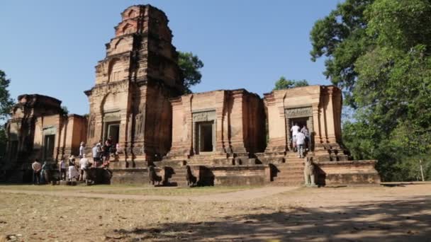 Cambodia Angkor Wat Circa Dicembre 2019 Riprese Sceniche Dell Antico — Video Stock