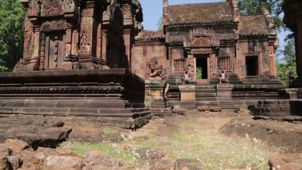 Séquence Scénique Ancien Temple Angkor Wat Cambodge — Video