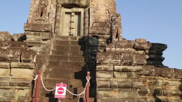 Cambodia Angkor Wat Circa December 2019 Scenic Footage Ancient Temple — 비디오