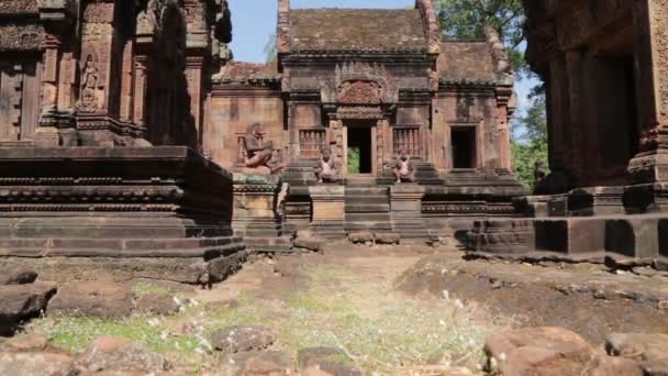 Festői Felvétel Ősi Templom Angkor Wat Kambodzsa — Stock videók